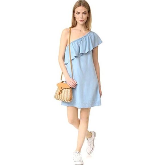 7 for All Mankind One Shoulder Dress size Small - Picture 9 of 13